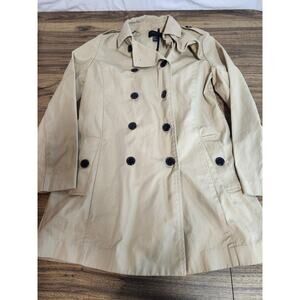 Forever 21 Trench Coat Women Medium Khaki Jacket